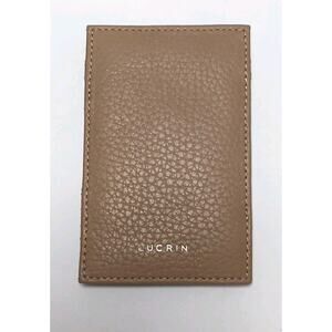 Lucrin Card Holder Tan New